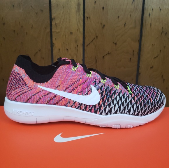 Nike Shoes - 💥 Nike Free TR Flyknit 2 White Black Volt Pink 💥